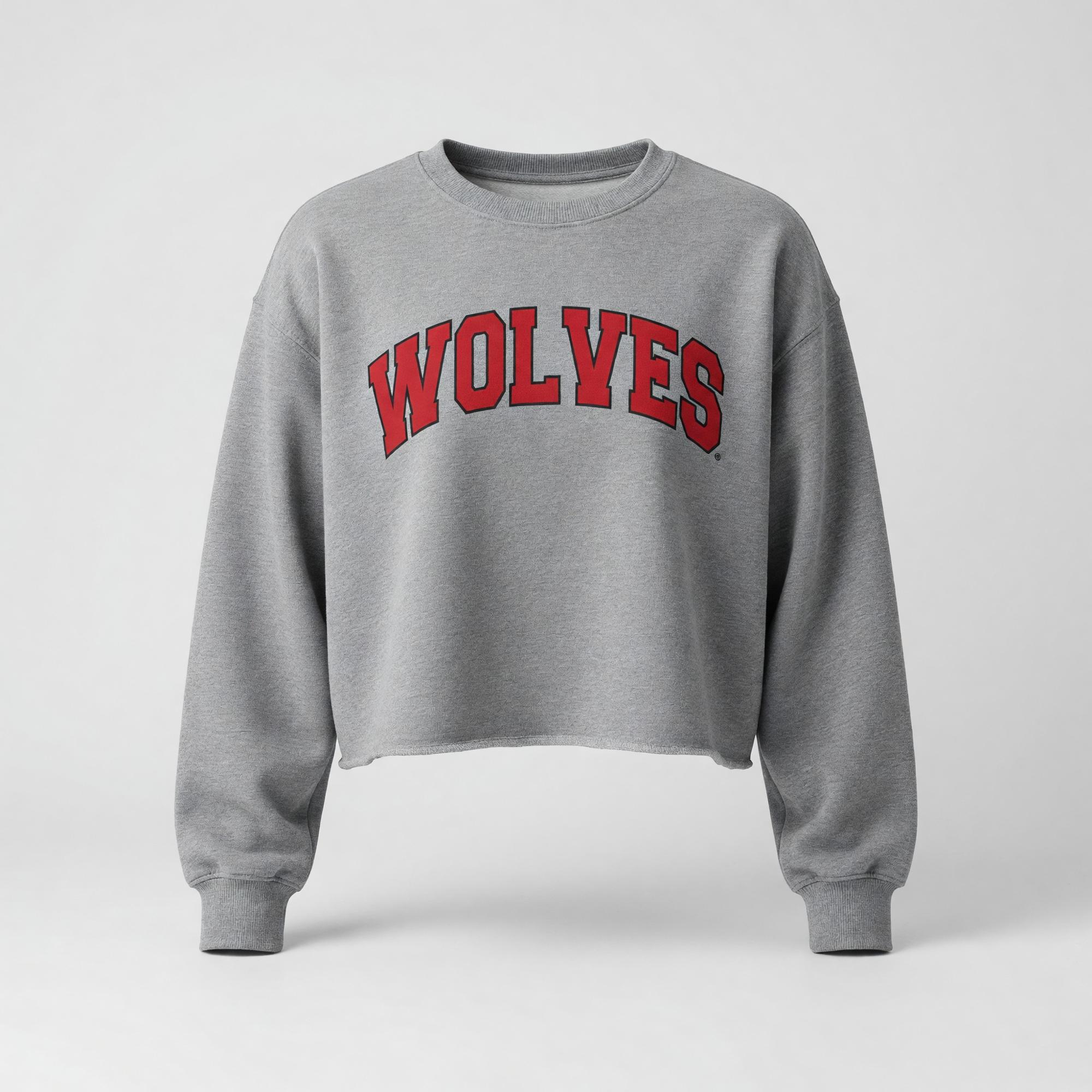 Product image 1 of 2 for WOLVES CROPPED CREW SWEATSHIRT