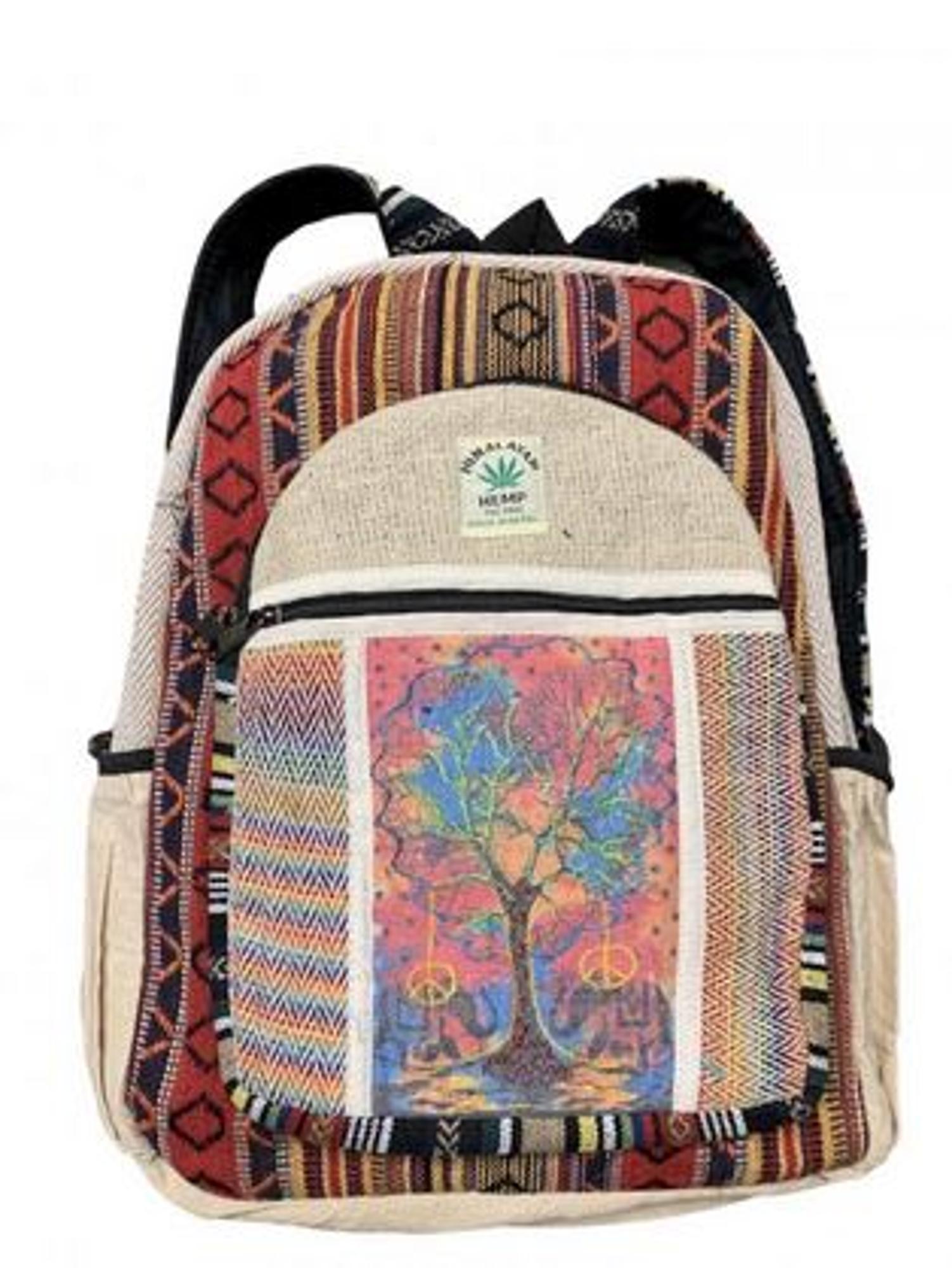 image of: -Rising "Sheetal Chini " Cotton Hemp Backpack