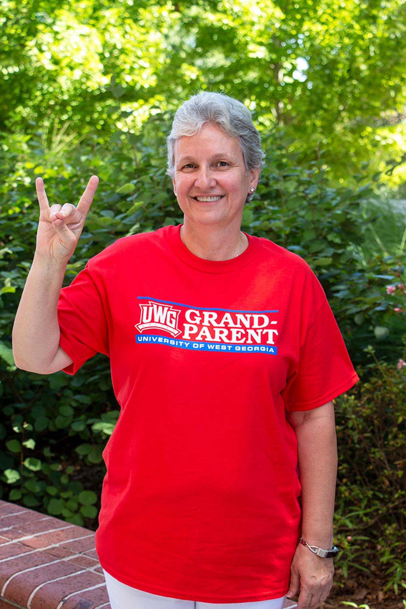 image of: UWG ATHLETICS LOGO GRANDPARENT TEXT TSHIRT