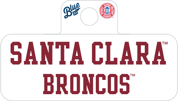 Santa Clara Broncos Blue 84 Sticker; $6.98