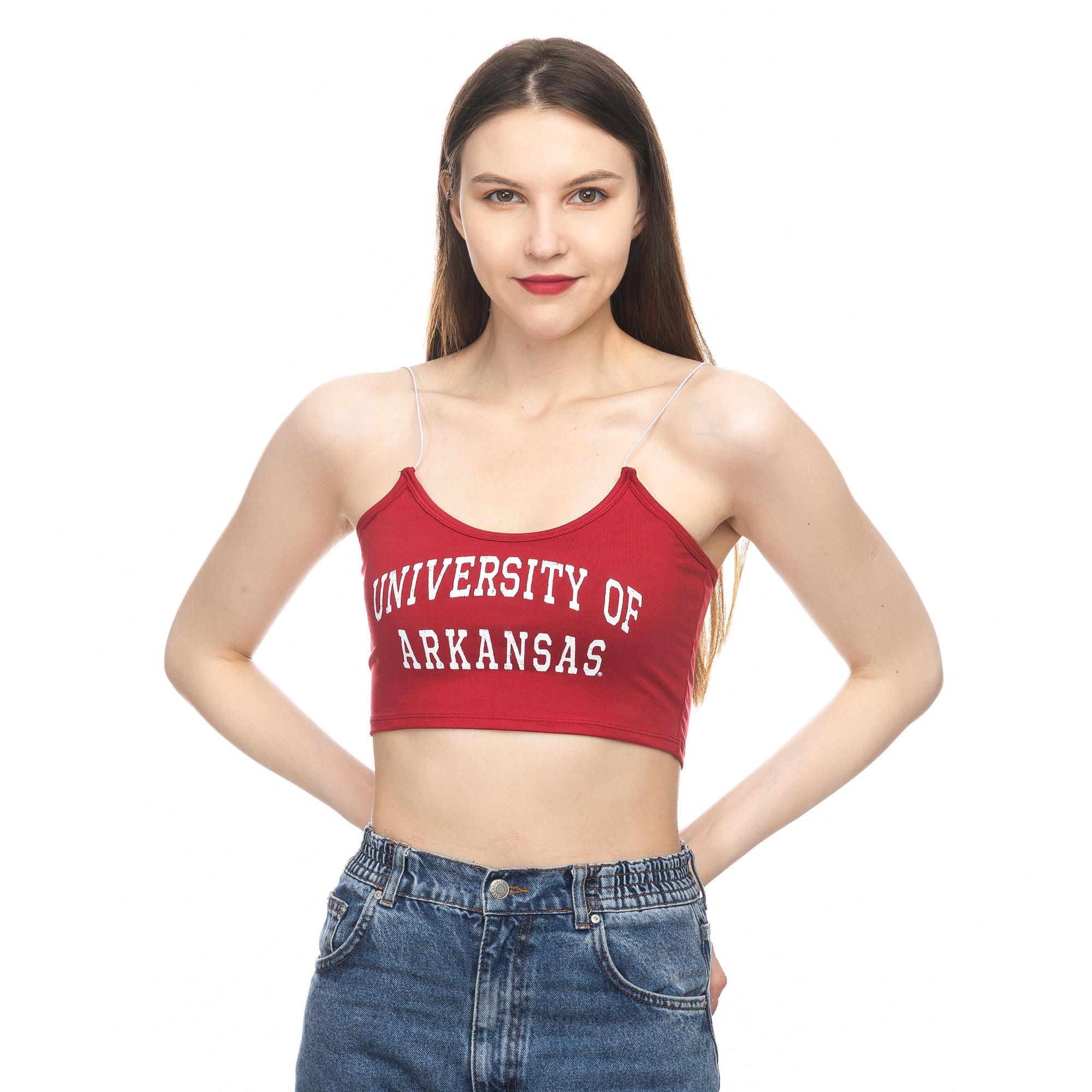 image of: Arkansas Razorbacks Women's Strap Tank Top - Crimson