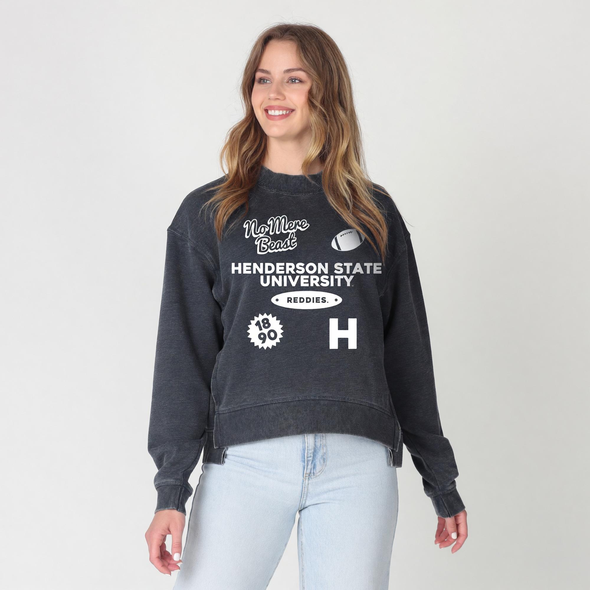 Product image 1 of 4 for Henderson State University Burnout Boxy Crew