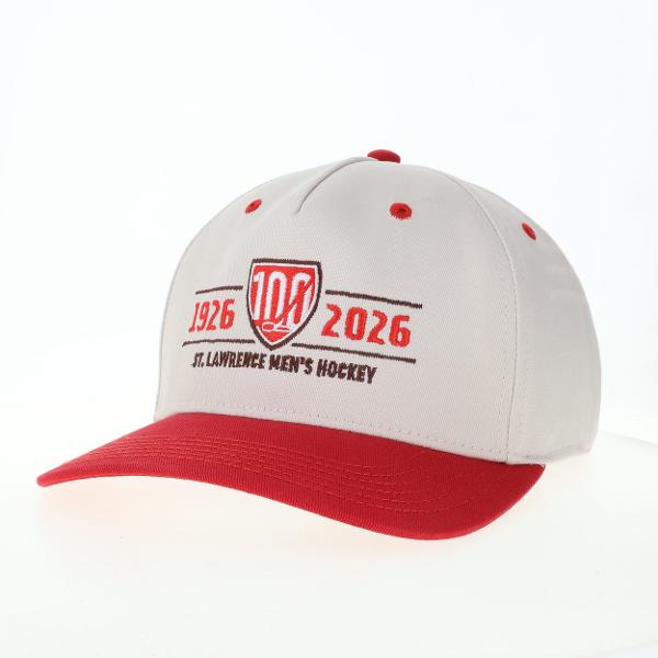Hockey Anniversary Heritage Hat with Scarlet Brim; $29.95