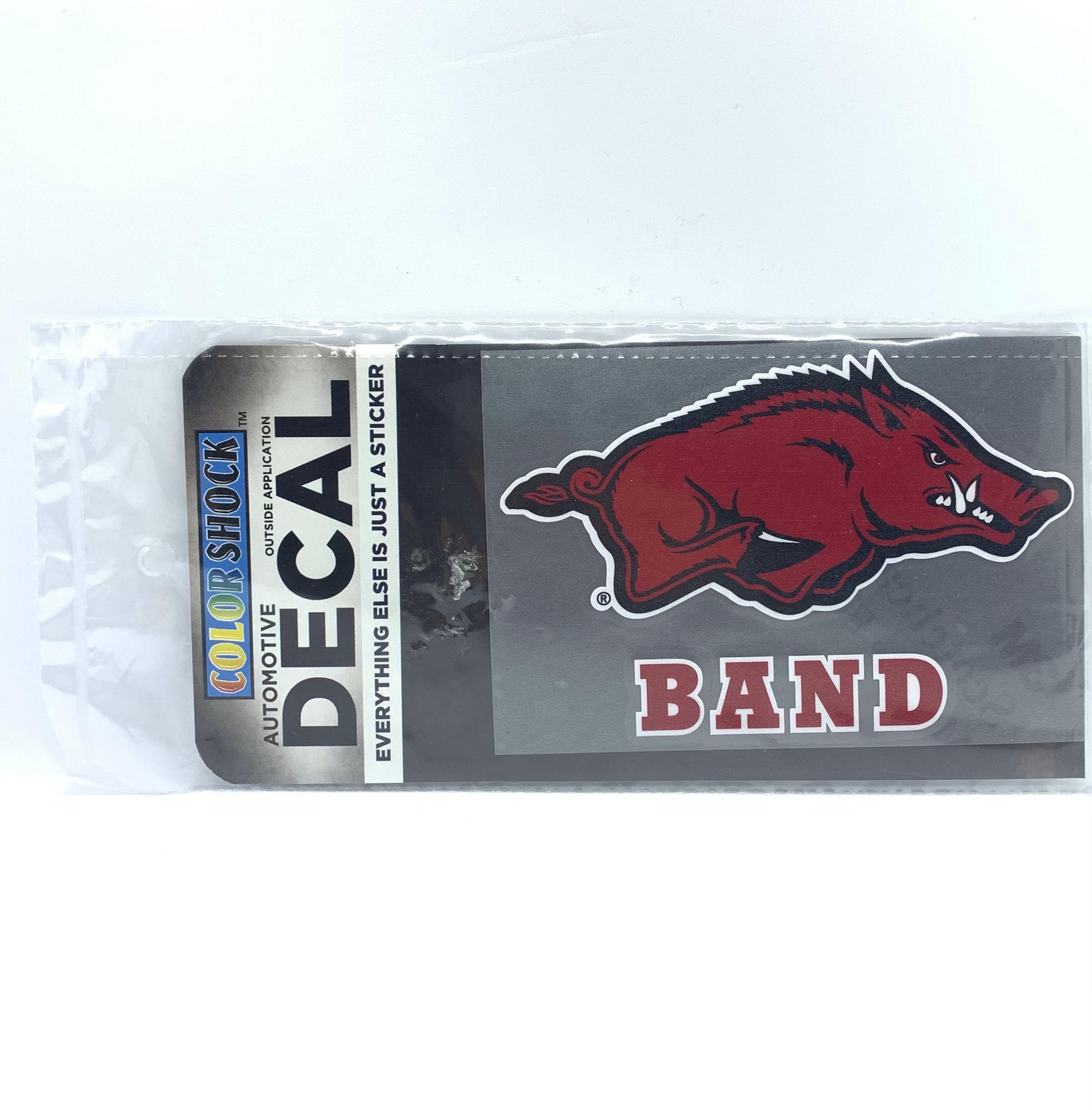 image of: Arkansas Razorbacks Color Shock Band Decal