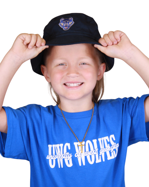 WOLF LOGO ELROY TODDLER BUCKET HAT; $20.99