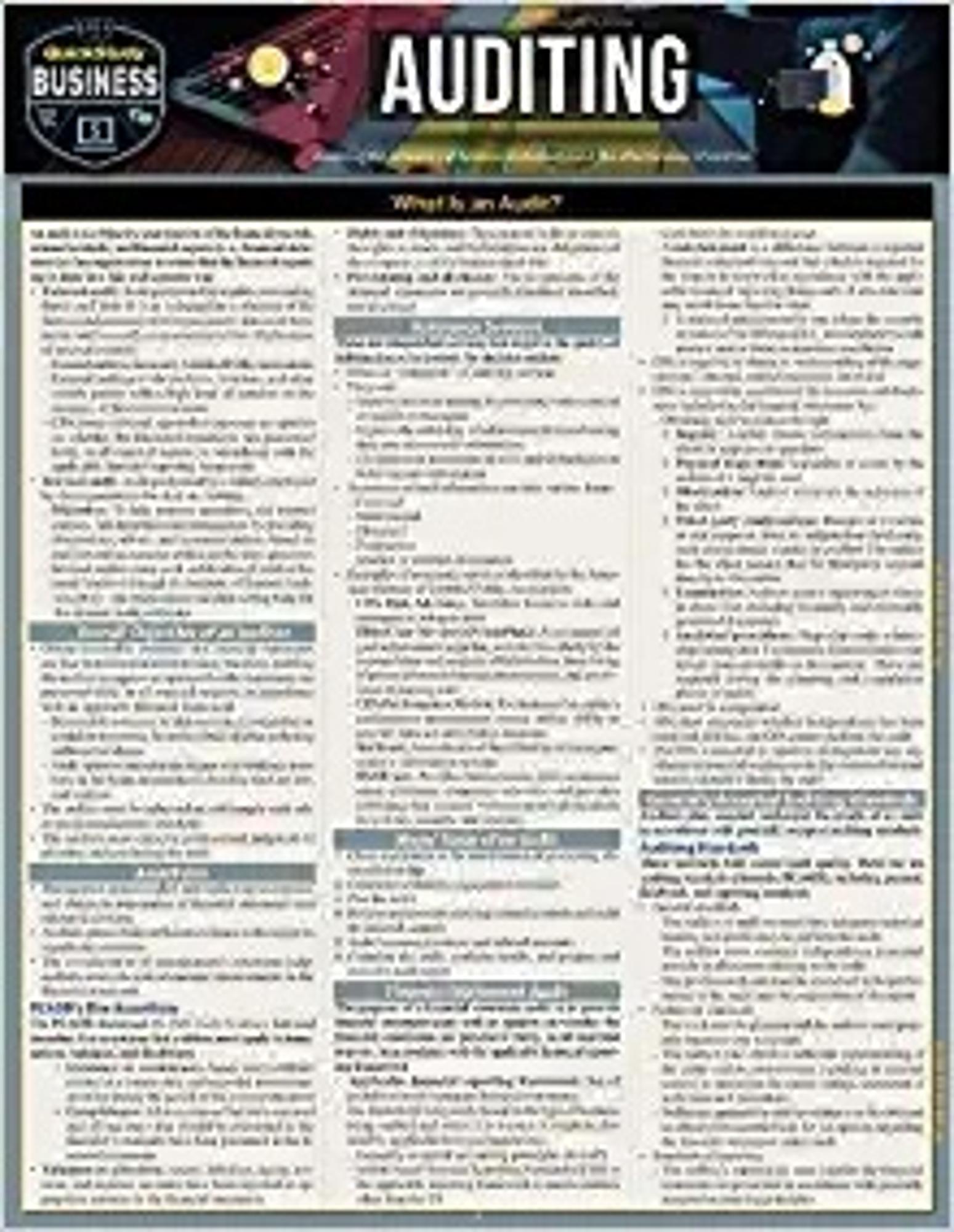 Cover image for AUDITING LAMINATED STUDY GUIDE