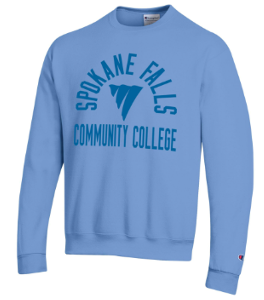 SFCC CREW SWEATSHIRT FALLS LT BLUE; $39.99
