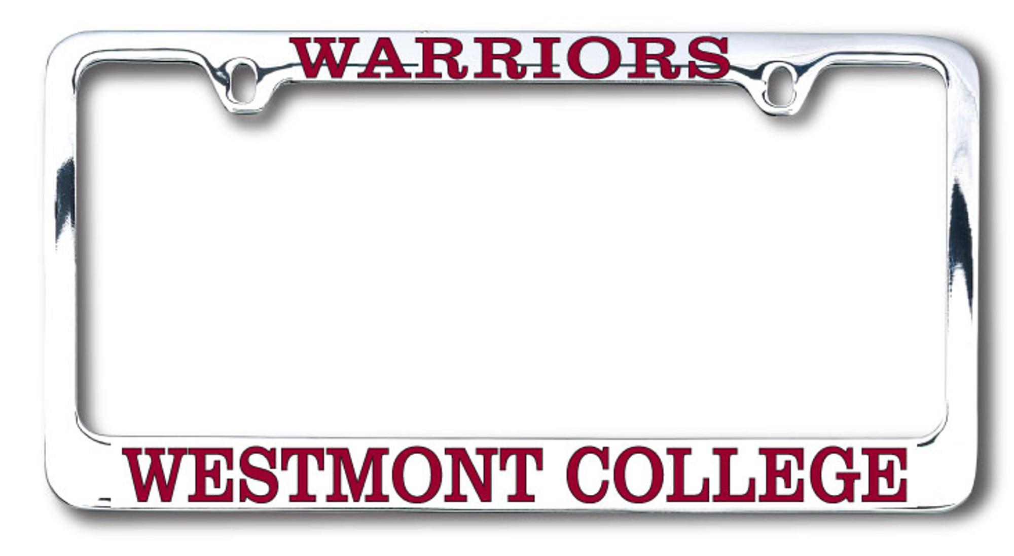 image of: Warriors Chrome License Plate Frame