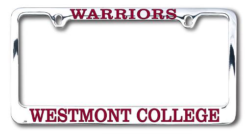 Warriors Chrome License Plate Frame; $44.95