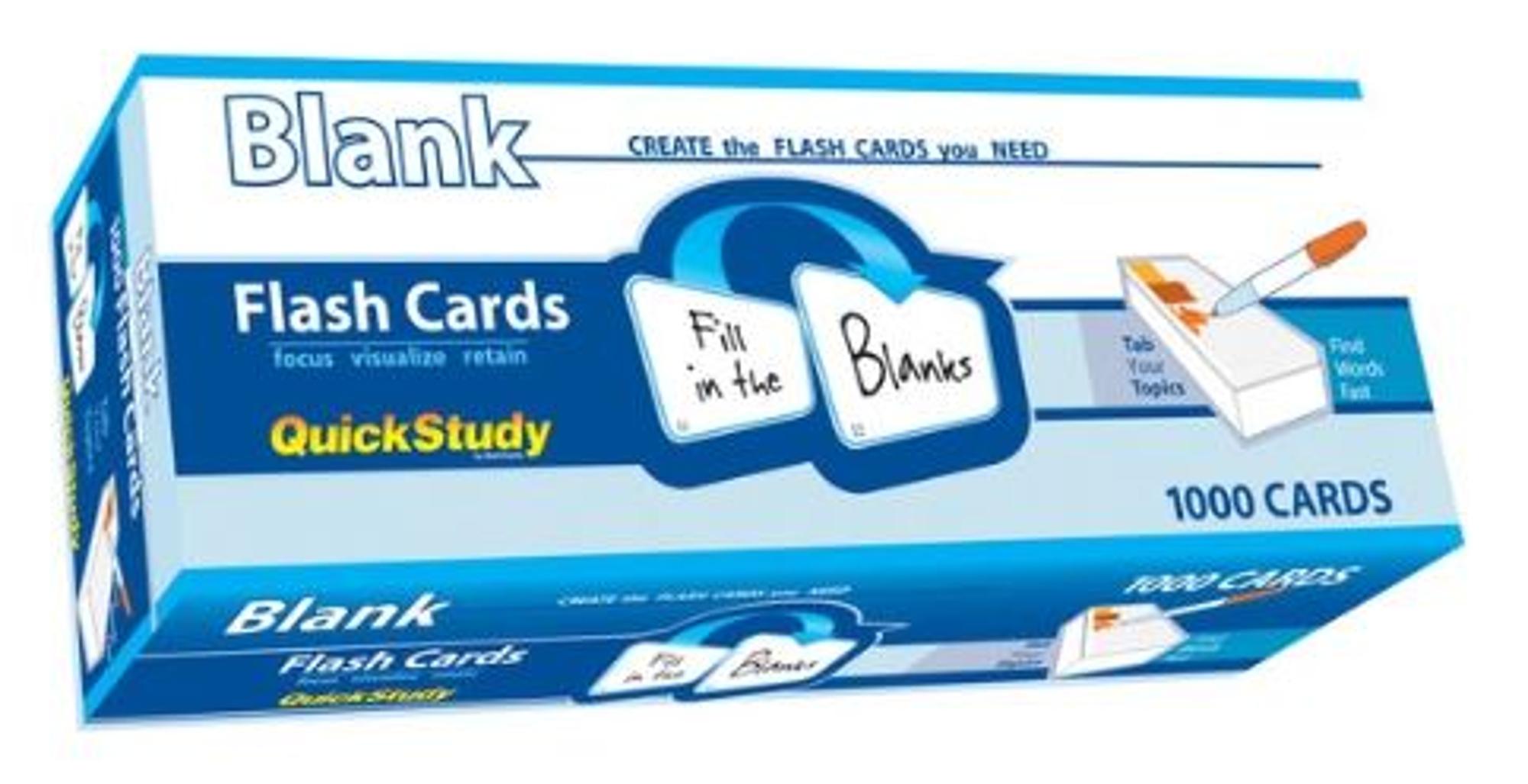 BarCharts / Blank Flashcards 1000pk