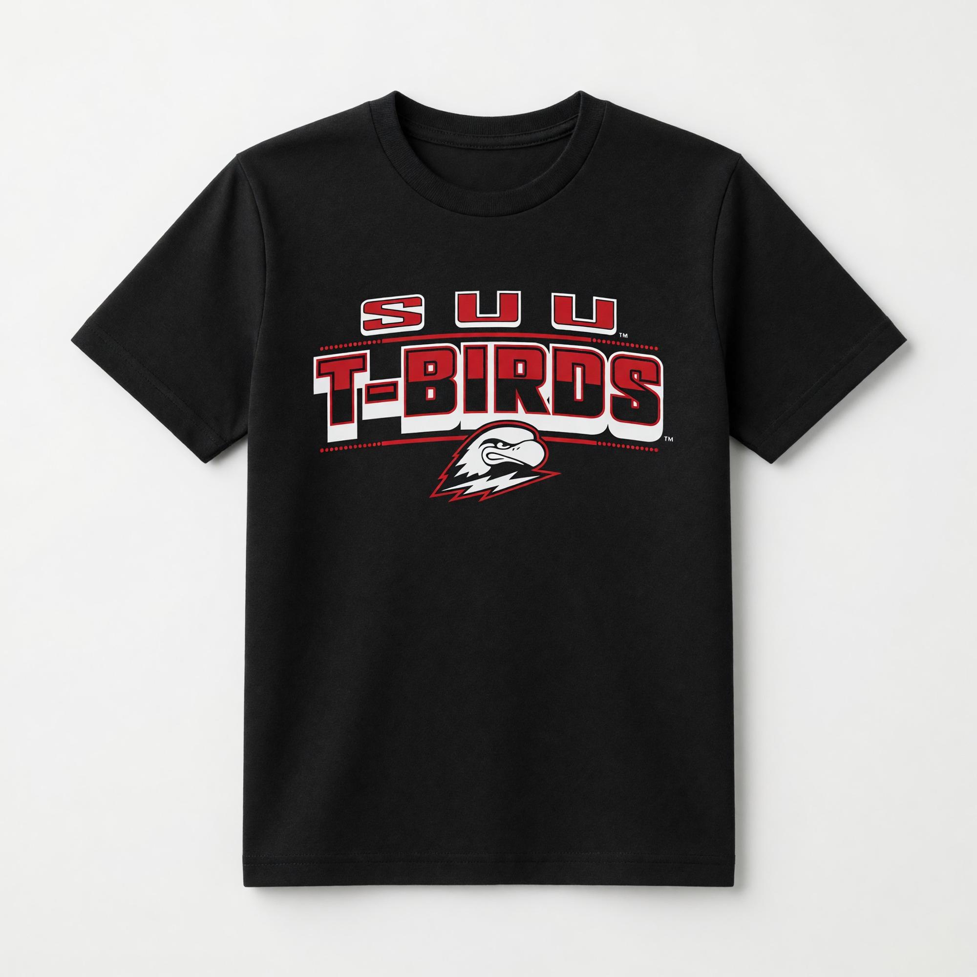 Product image 1 of 3 for Colosseum Youth Short-Sleeve Tee – Black (SUU T-Birds)