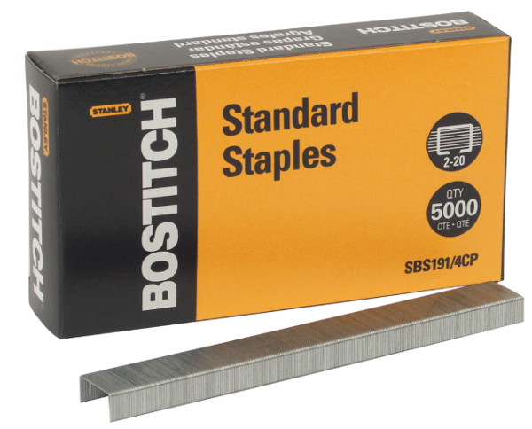 Bostitch Standard Premium Staples, 5000 Count; $2.98