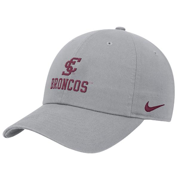 Santa Clara Broncos Nike Club Cap, Wolf Grey; $34.95