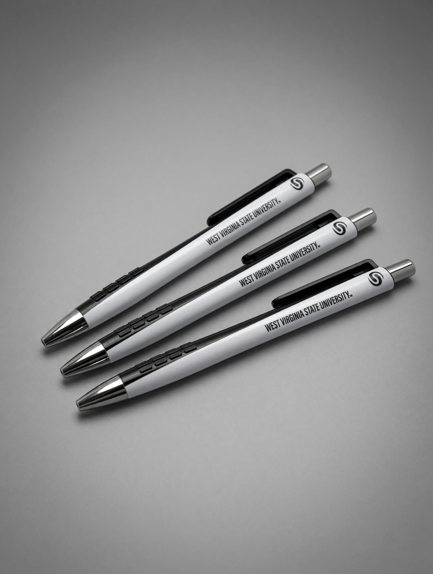 Product image 1 of 1 for PENS - MCM WHT "WVSU" 3PK