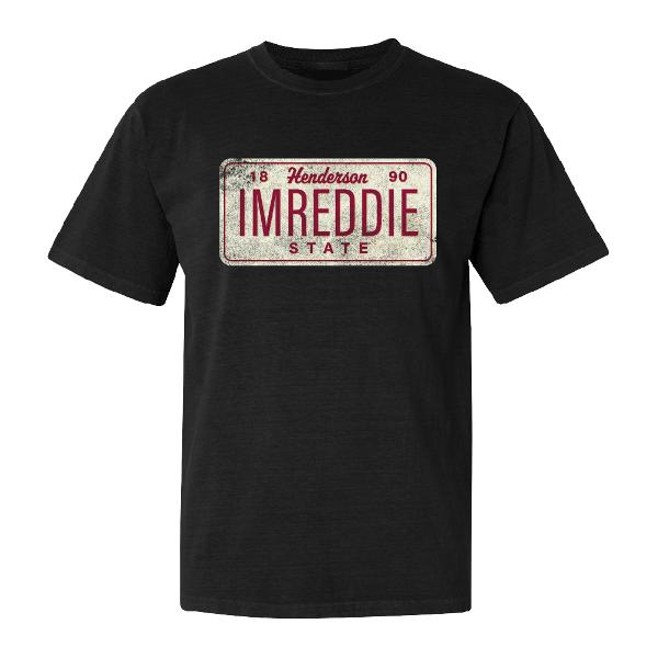 IMREDDIE License Plate Comfort Colors Short Sleeve Tee; $36.99