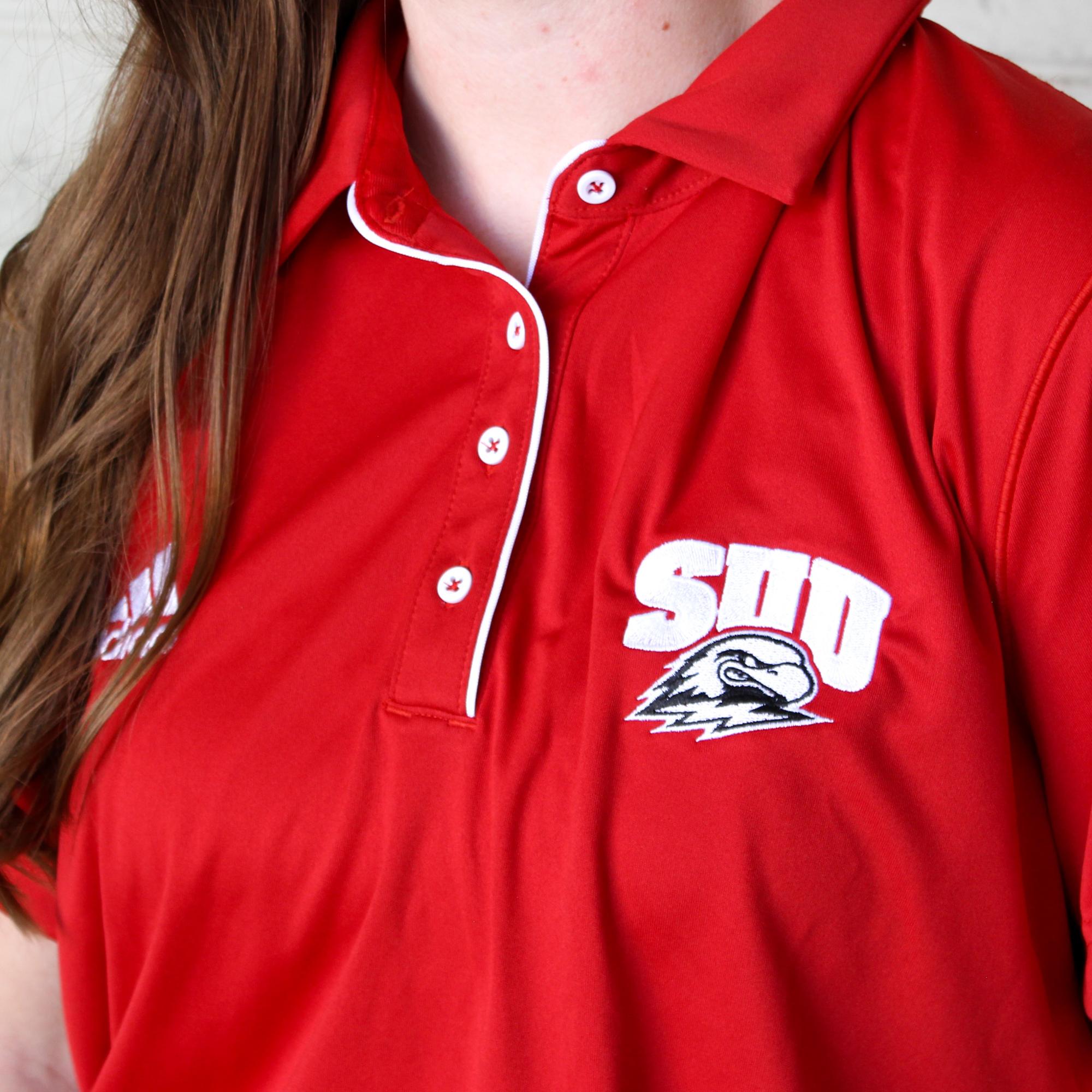 Product image 2 of 2 for ADIDAS ATHLETICS WOMENS POLO RED SUU/THOR IS1102