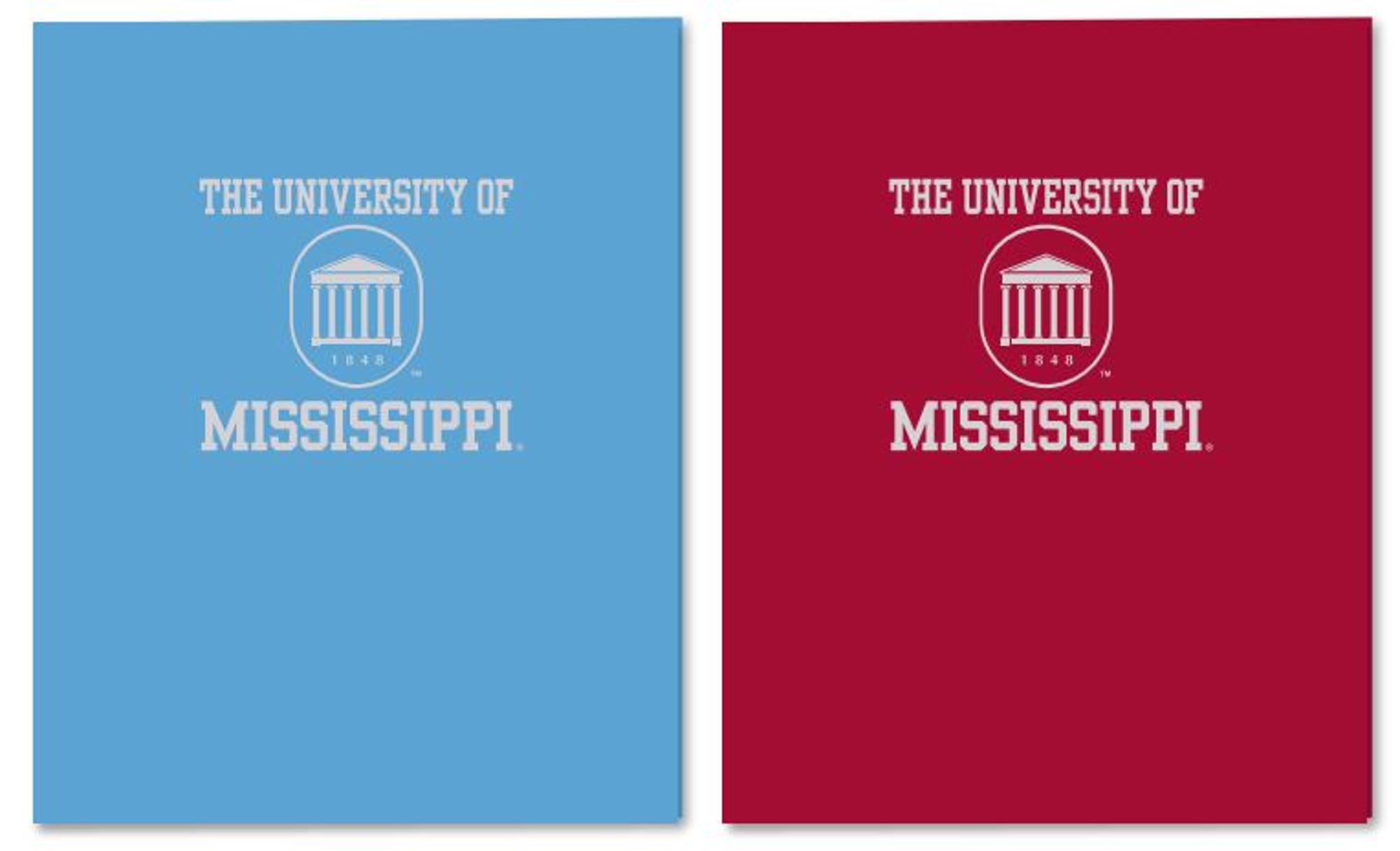 image of: University of Mississippi Two Pocket Portfolio Folder