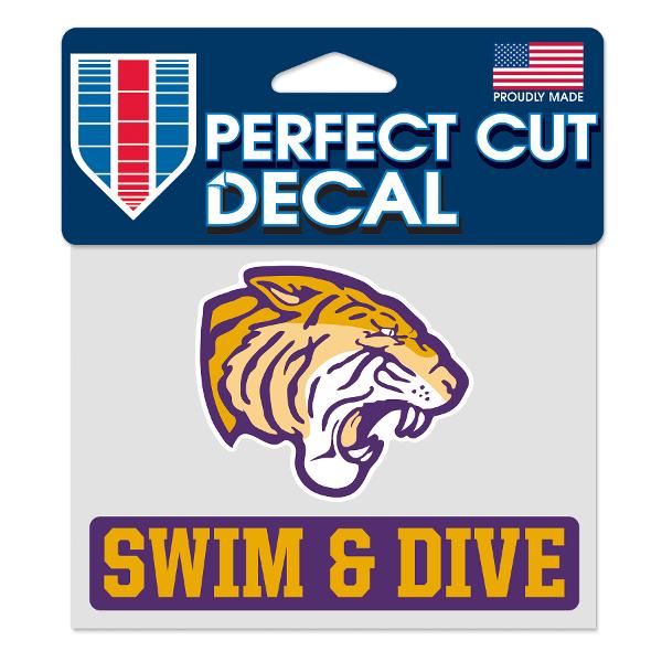 Olivet Nazarene 4in x 5in Swim & Dive Decal; $6.99