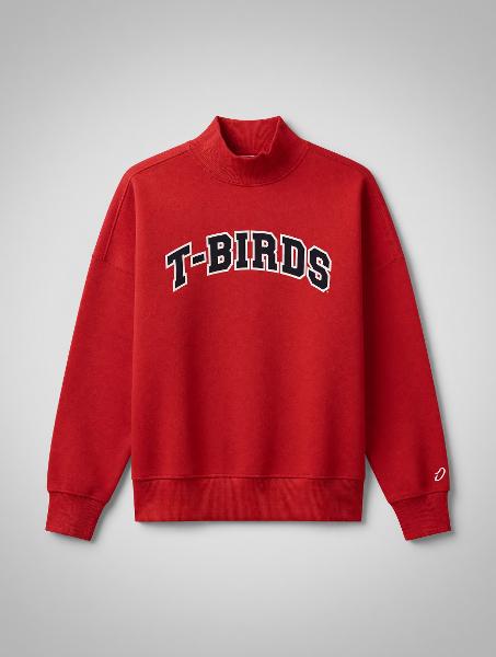 Legacy Diana Mock Neck Crew – Red (SUU T-Birds); $64.99