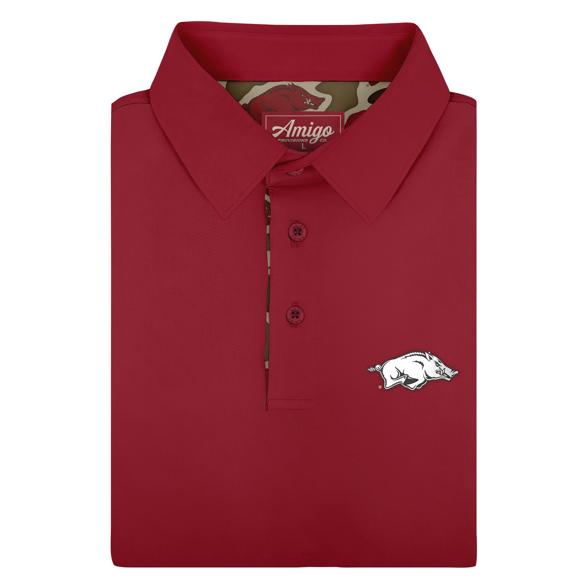 image of: Arkansas Razorbacks Venturer Solid SS Polo