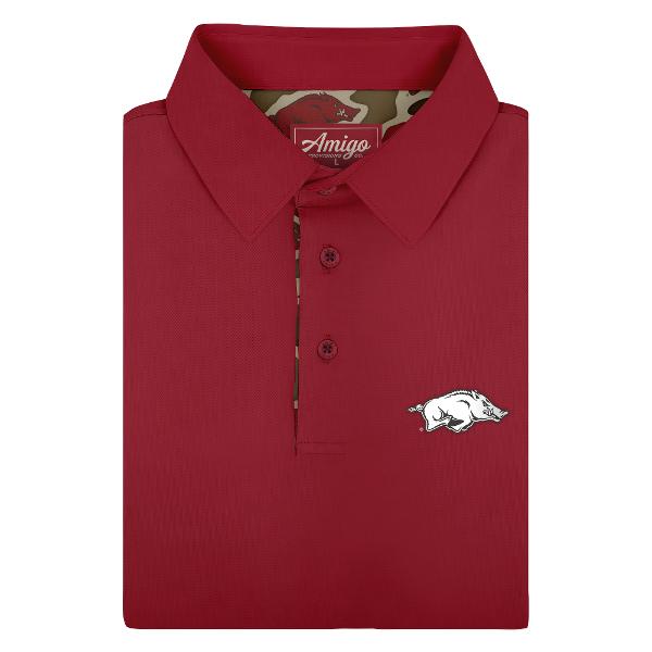 Arkansas Razorbacks Venturer Solid SS Polo; $64.99