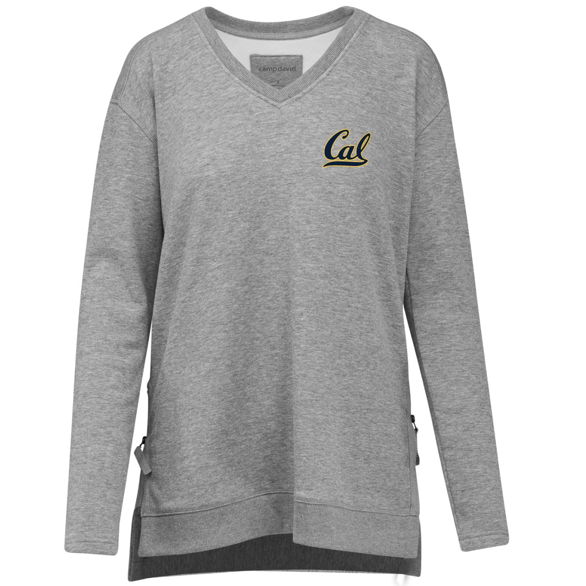 Product image 1 of 1 for zz W Eden Side Zip Pullover Vneck Fleece Cal Logo