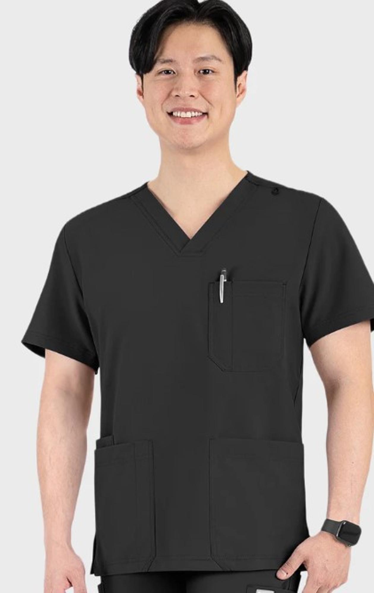 image of: 5802 Maevn Momentum Scrub Top Men's 4-Pockets