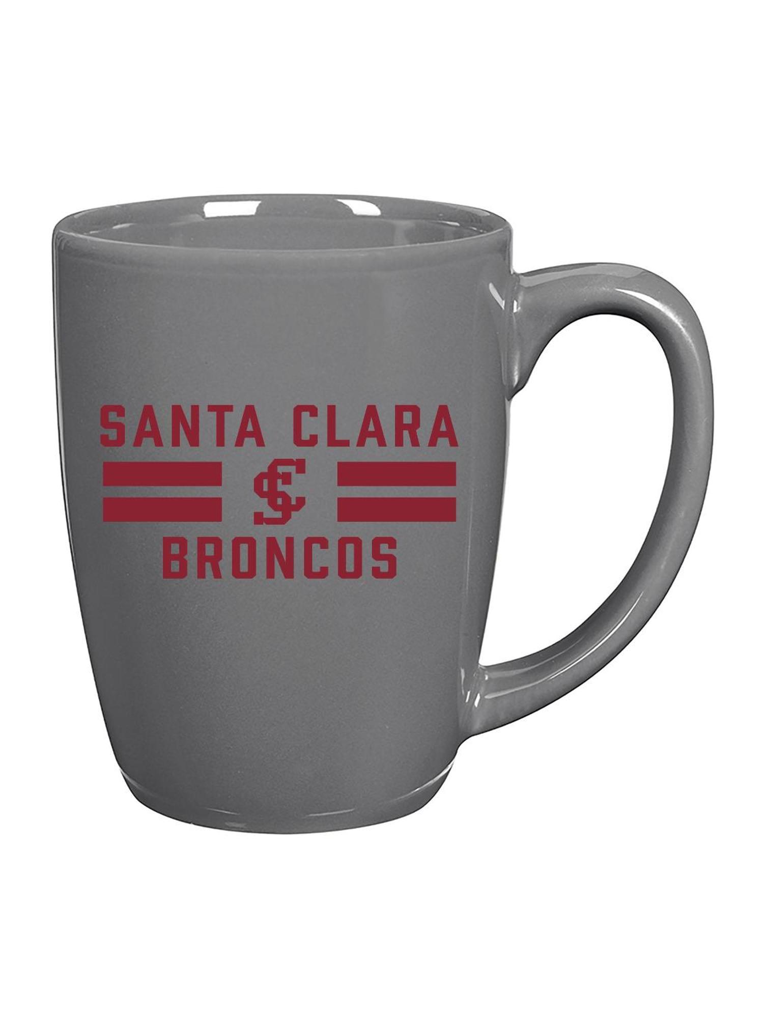 Santa Clara Broncos 12oz Bistro Mug, Gray