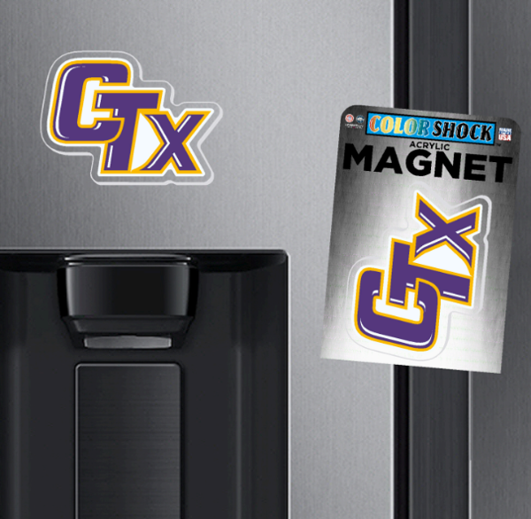 CTX Logo Acrylic Magnet; $8.99