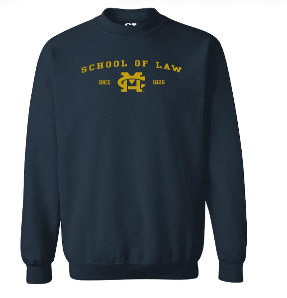 MC LAW CREW SWEAT LARIAT NAVY; $54.99