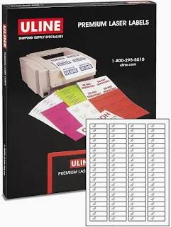 image of: MACO INK JET CLEAR LABELS .5X1.75 (DO NOT USE THIS SKU)