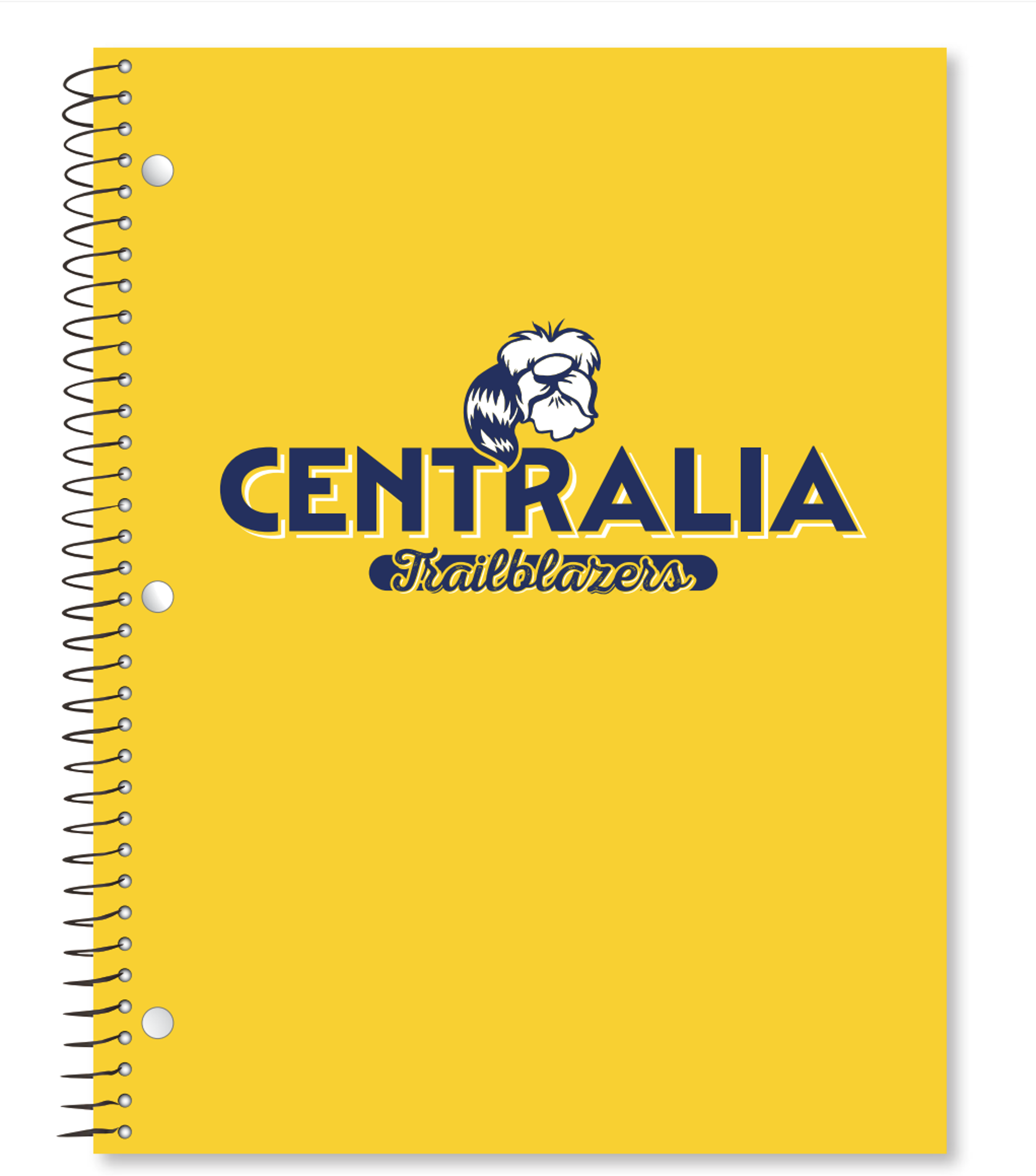 Product image 1 of 1 for Centralia Trailblazers Yellow Notebook