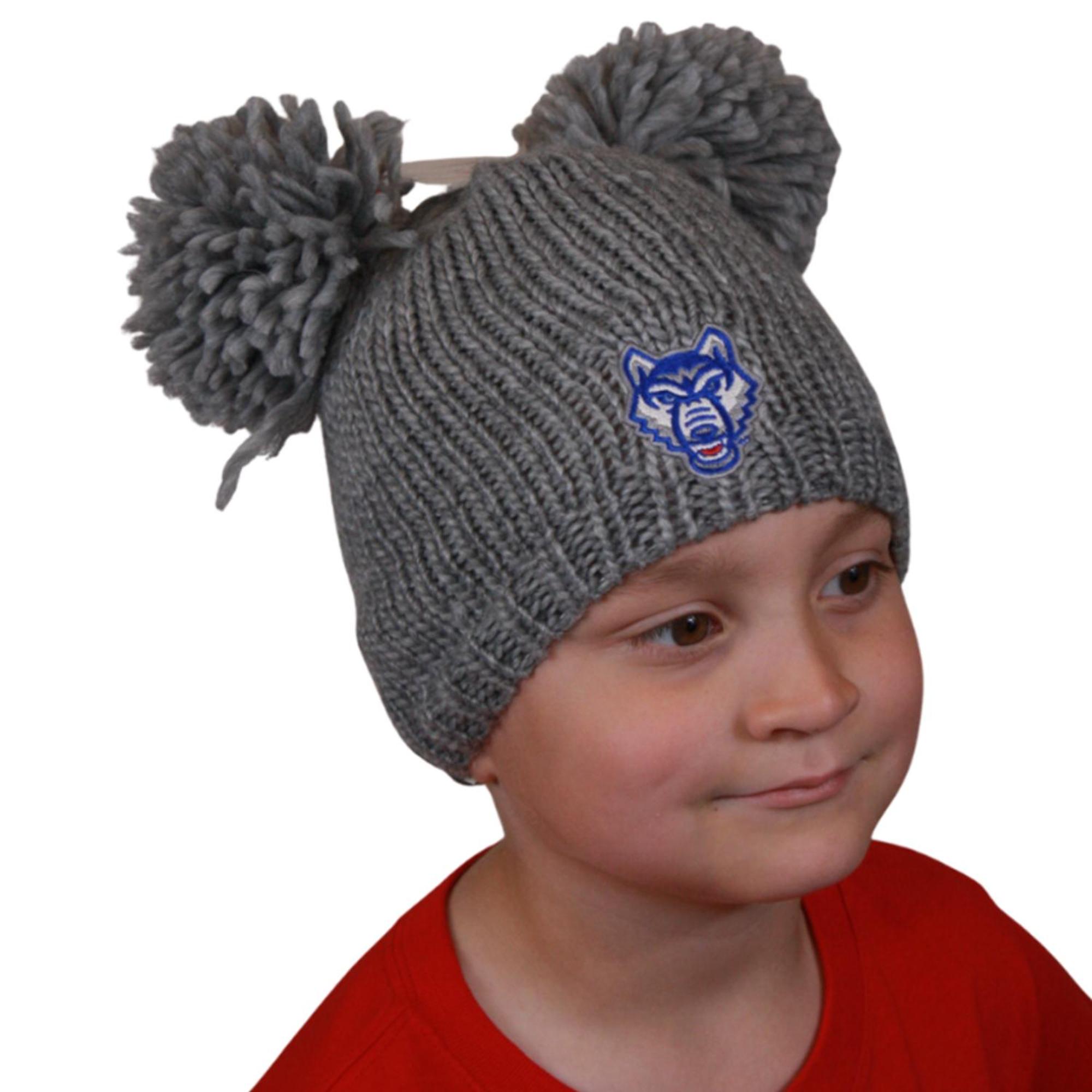 Product image 2 of 3 for WOLF LOGO REY YOUTH POM POM BEANIE