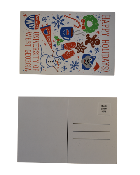 UWG LEGACY HOLIDAY POSTCARD; $0.99