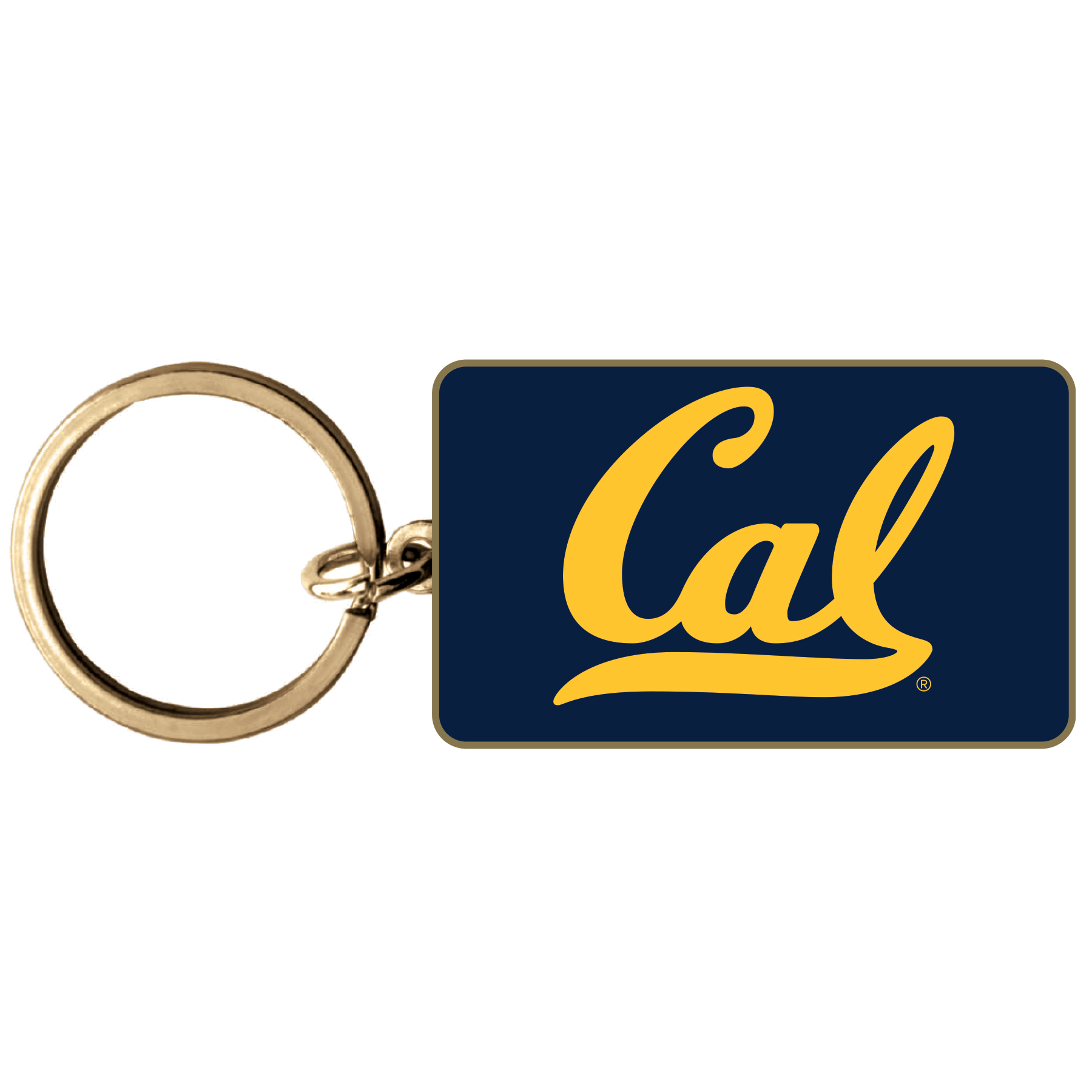 Product image 1 of 1 for Brass Plated Keychain Cal Logo