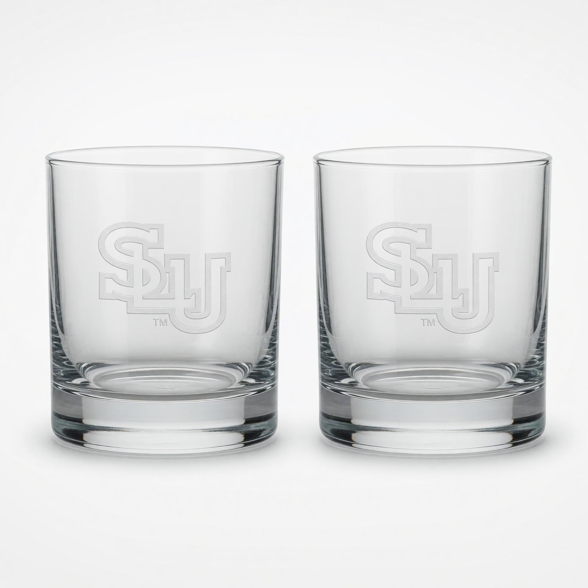 Product image 1 of 2 for Etched SLU DOF Glass Set of 2