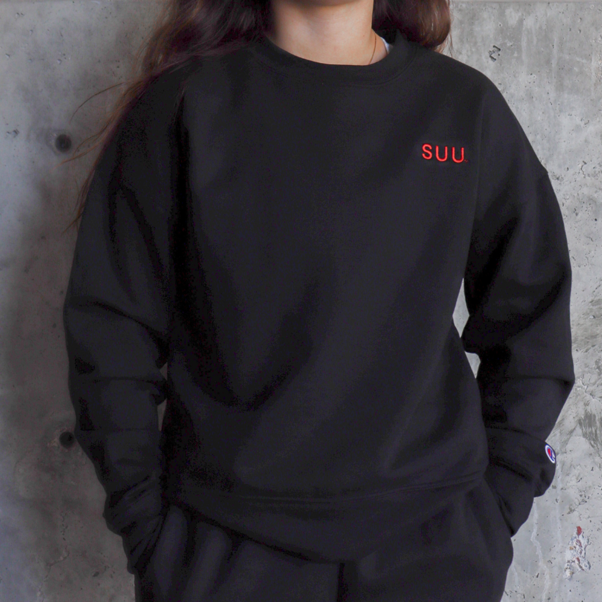 image of: Champion Black SUU Womens Crewneck