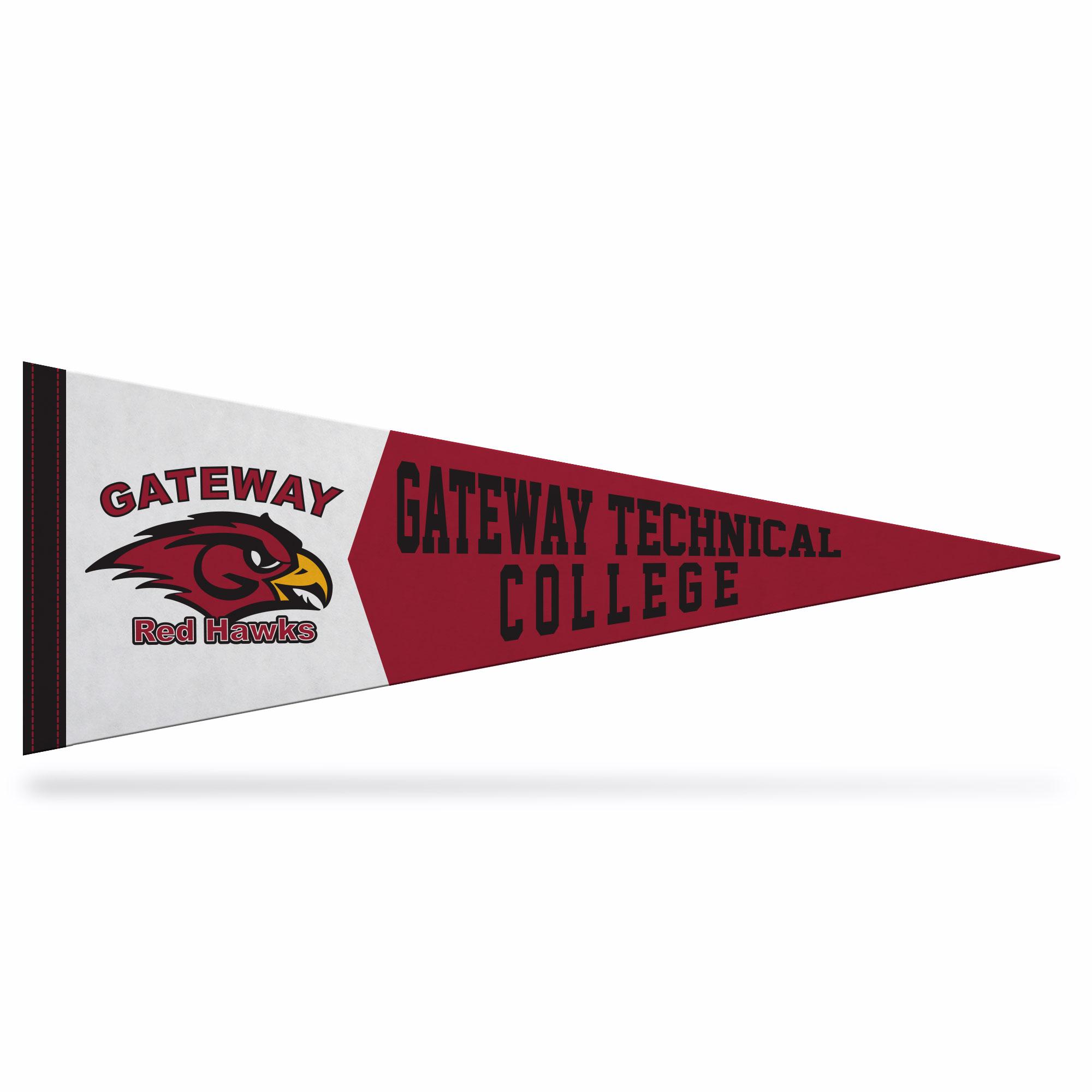 Product image 1 of 1 for GTC Pennant 9X24 Mascot Red/White