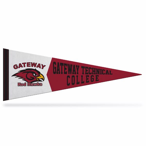 GTC Pennant 9X24 Mascot Red/White; $10.99