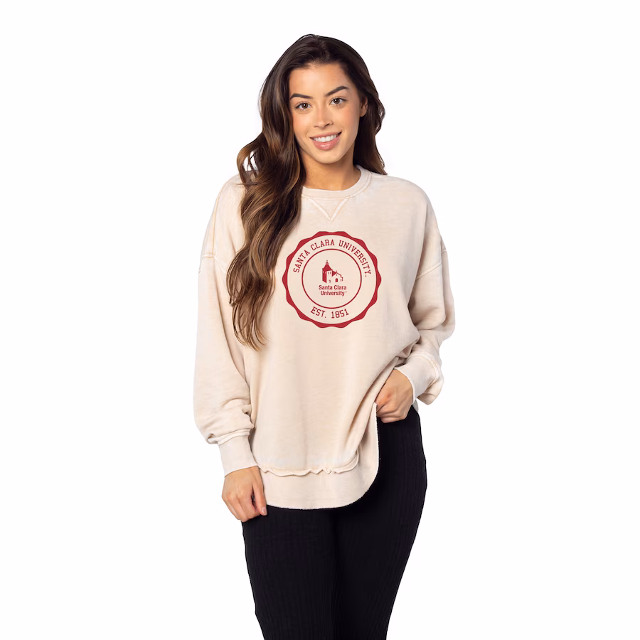 image of: Santa Clara Broncos Women's Campus Crew, Natural