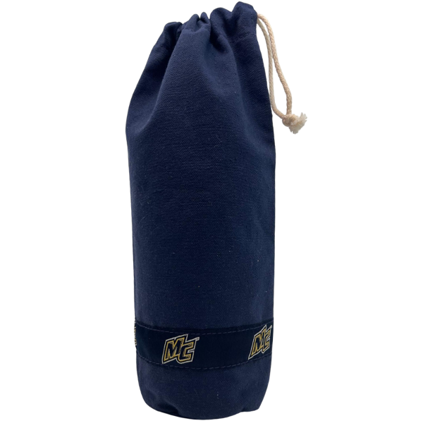 Navy Canvas Wine Sleeve; $26.99