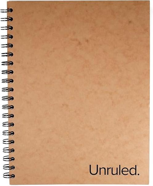 ROARING SPRING Unruled Classic Blank Spiral Notebook, 8" x 10.5", 70 Sheets; $5.99