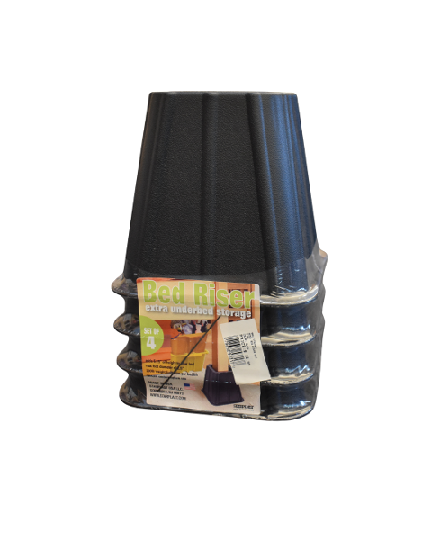 BED RISERS 4 CT; $9.99