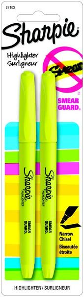 SHARPIE POCKET HIGHLIGHTERS 2 COUNT; $3.49