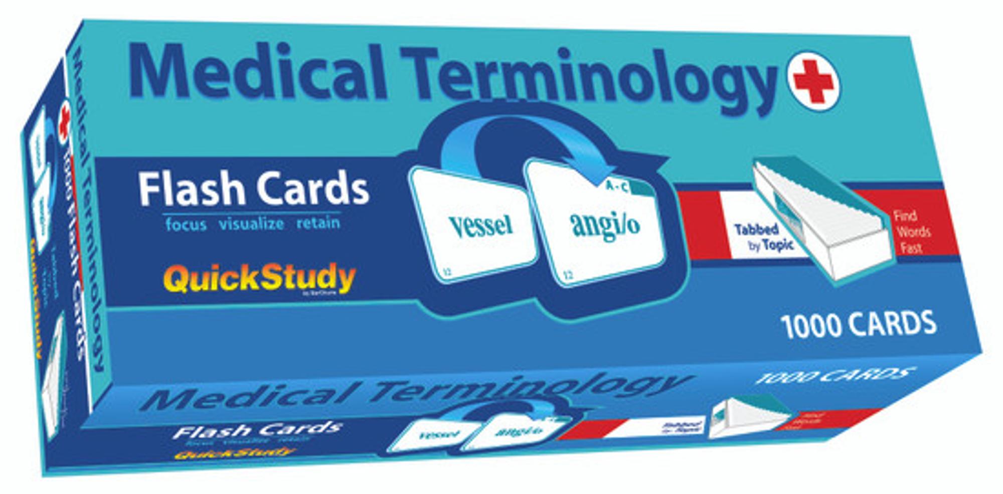 Cover image for Medical Terminology 1000 Flash Cards - Quick Study