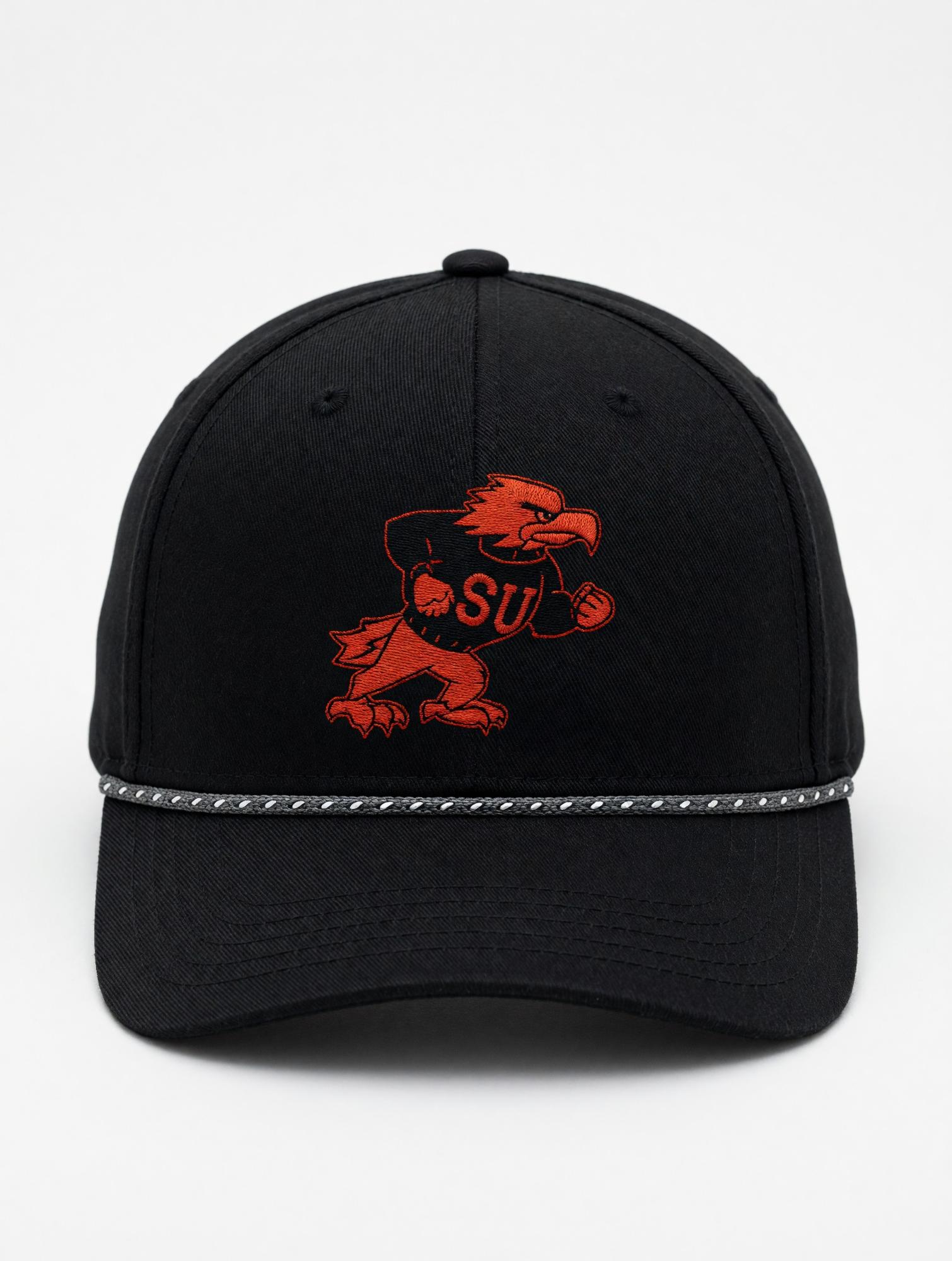Product image 1 of 1 for CAPX HAT CIRCUIT EDGE BLACK FIGHTING BIRD IN RED ADJUT