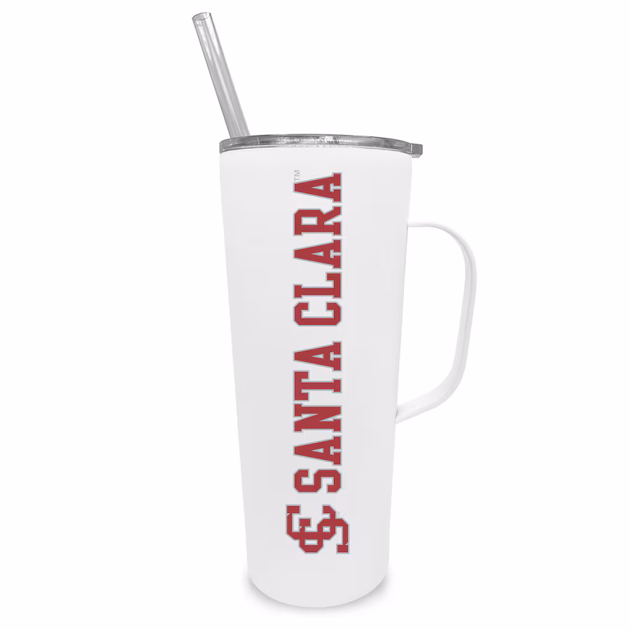 image of: Santa Clara University 20oz Stainless Steel Roadie Tumbler, White