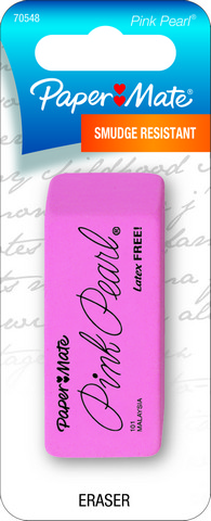 image of: Paper Mate Pink Pearl Large Eraser