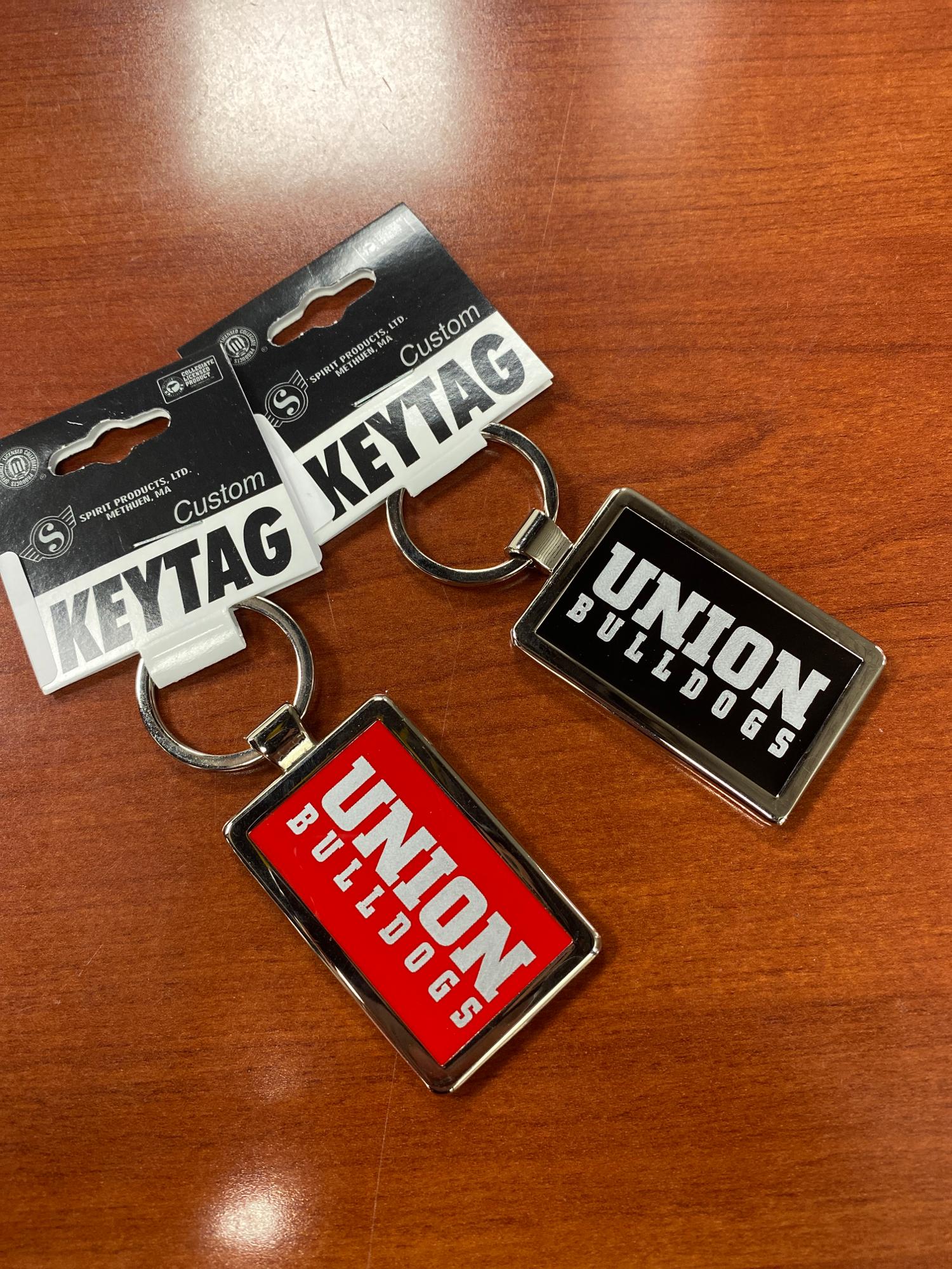 image of: Union Silver Maverick Rectangular Key Tag