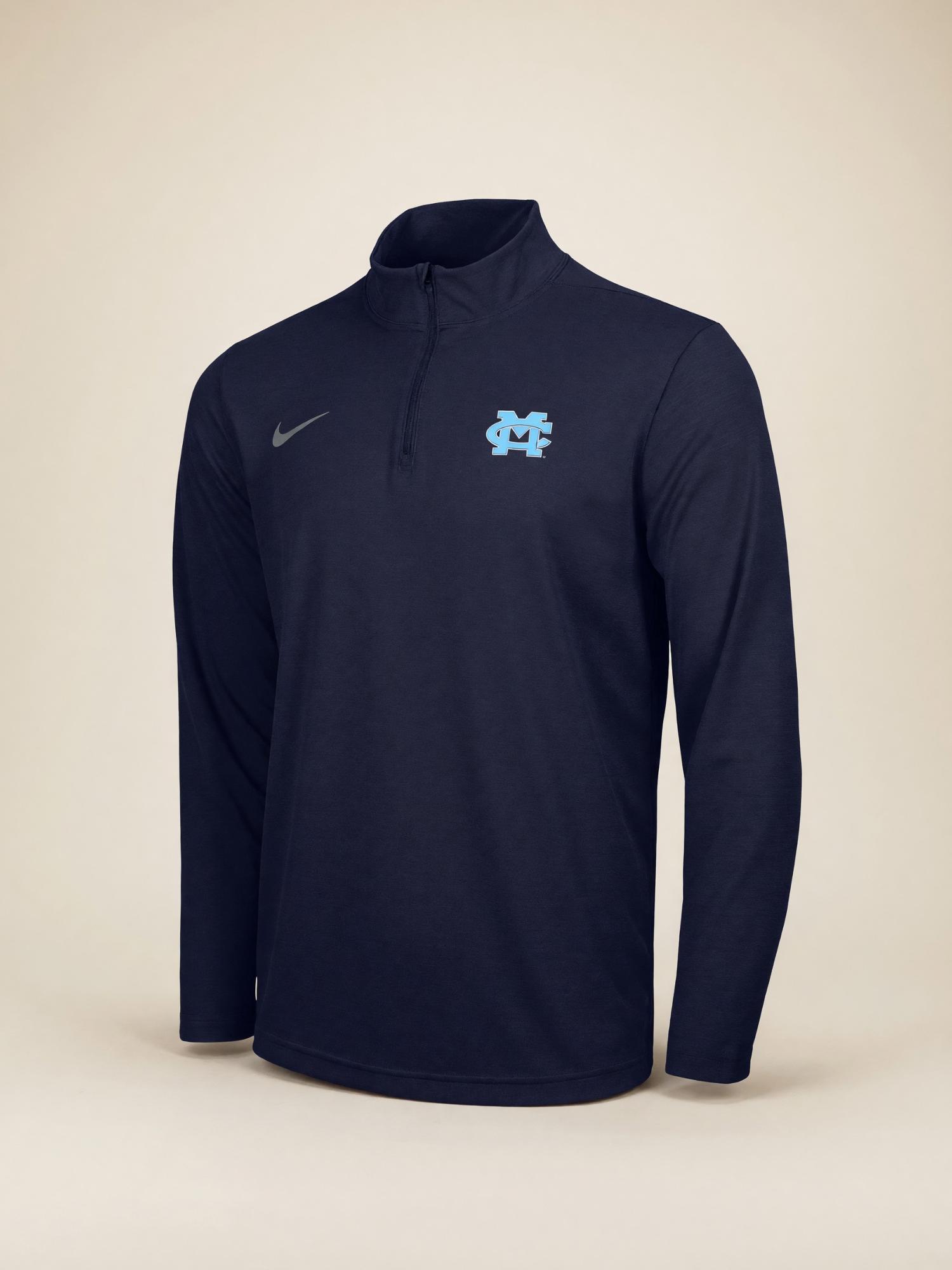 Product image 3 of 3 for MC NIKE 1/2 ZIP INTENSITY TOP COLLEGE NAVY